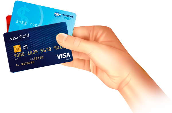 Mano con tarjeta de credito